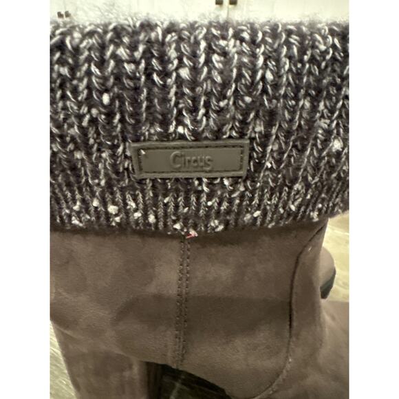 Circus by Sam Edelman Carter Knit Ankle Boots Shoes Steel Grey Women's Size 9 - Picture 5 of 6